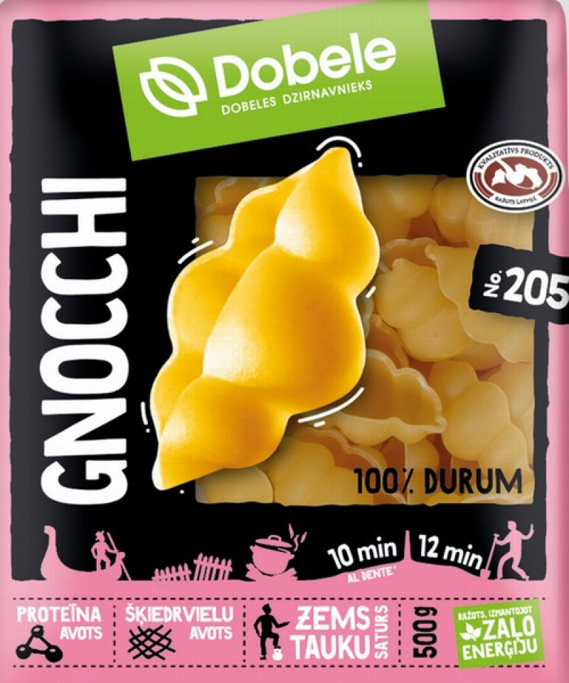 Makaroni Dobele Gnocchi 500g 1/14 (11.11.28)Latvija