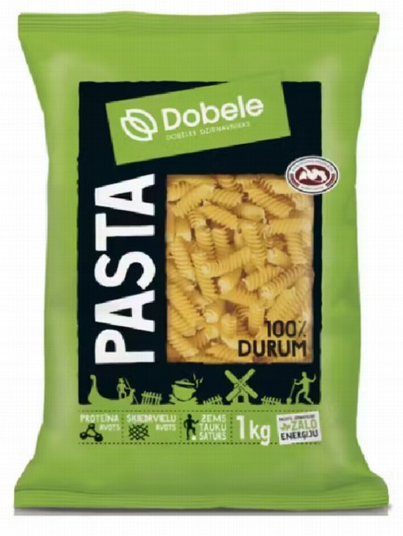 Makaroni Dobele spirāles 1kg 1/10 (10.03.2028)