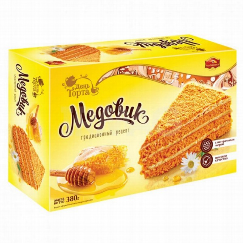 Kūka Medovik 380g 1/6 Krievija (23.11.2025)