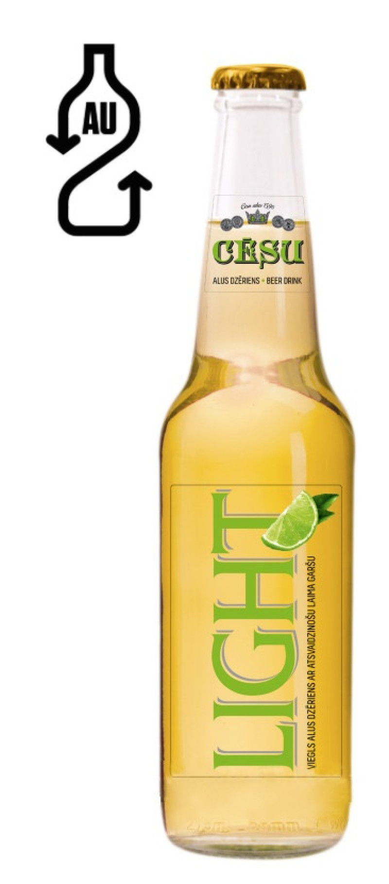 Alus Cēsu Light Lime 0.33L 4.2% 1/24 (19.06.2026) DEPOZĪTA maksa 0.10 eiro Igaunija