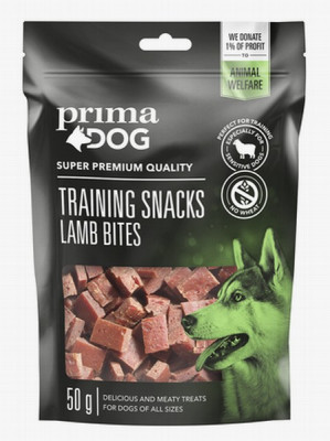 Suņu kārums Prima Dog apmācībai ar jēra gaļu 100g (29.01.2026) Ķīna