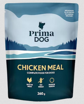Suņu konservi Prima Dog vistas gaļa 260g (16.12.2026) Igaunija