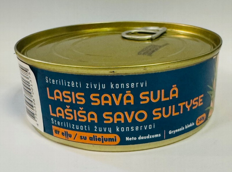 Lasis savā sulā ar eļļu 240g SGK (ar attaisāmo) (17.02.2028) Latvija