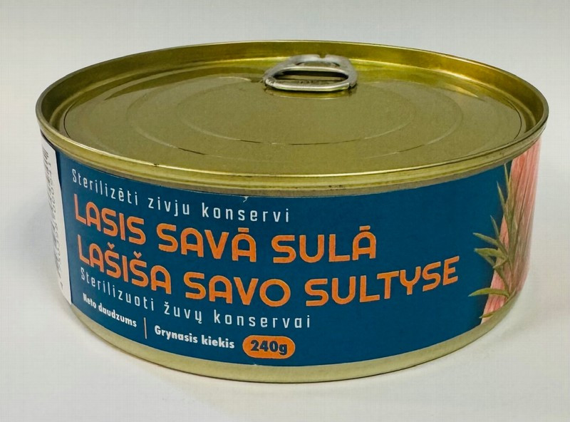 Lasis savā sulā 240g Saldus gaļas kombināts (ar attaisāmo) (17.02.2028) Latvija