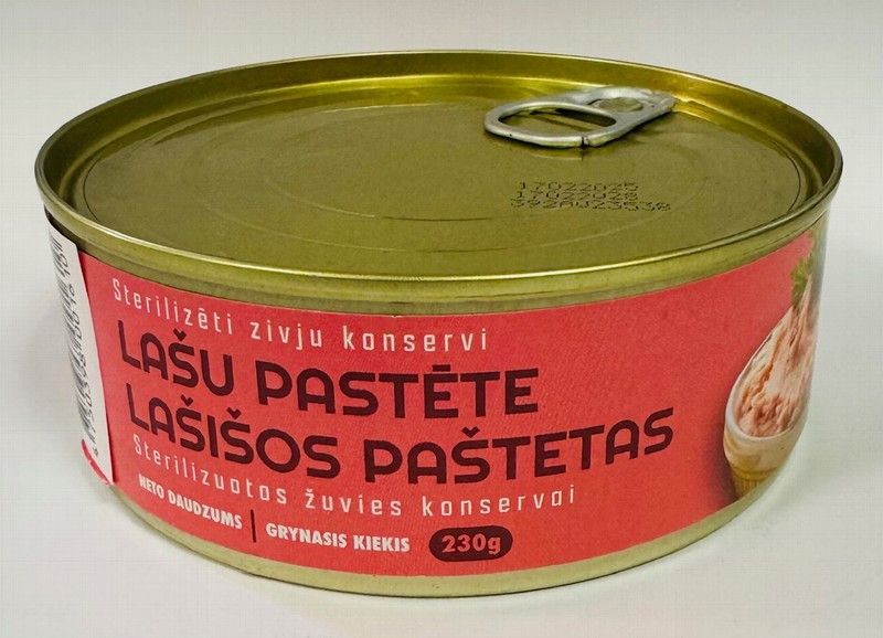 Lašu pastēte 230g Saldus gaļas kombināts (ar attaisāmo) (28.03.2028) Latvija