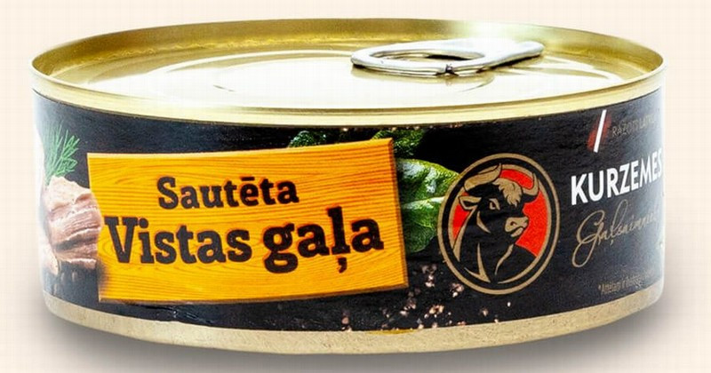 Vistas gaļa sautēta 250g Kurzemes Gaļsaimnieks (15.01.2027) Latvija