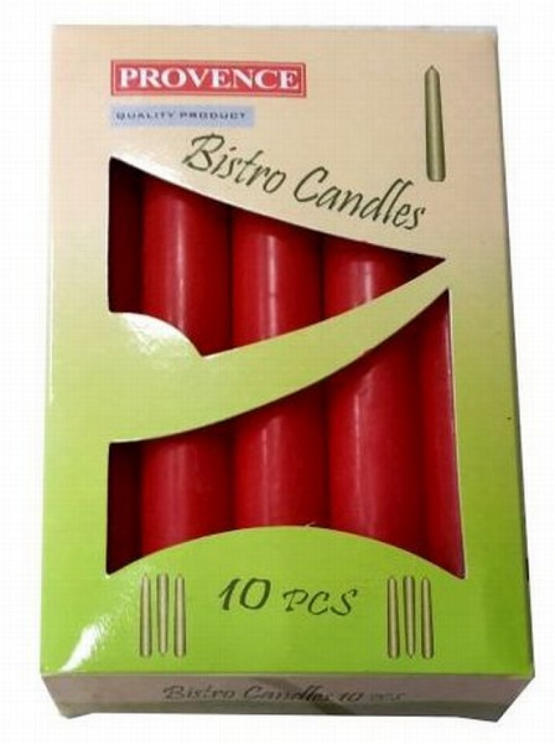Sveces galda 17cm 10gb sarkanas Provence Čehija