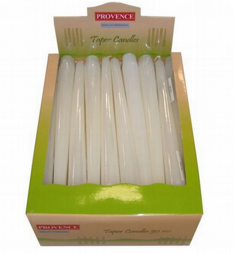 Sveces galda 25cm 50gb baltas Provence Čehija