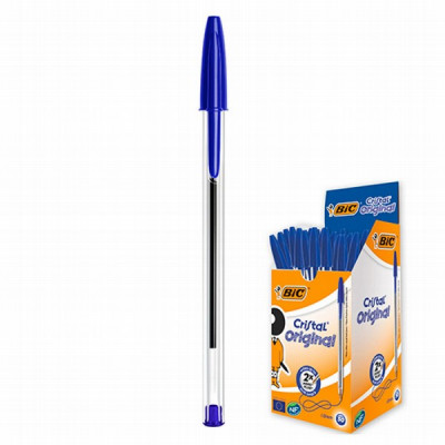 Pildspalva lodīšu zila Cristal BIC 1/50