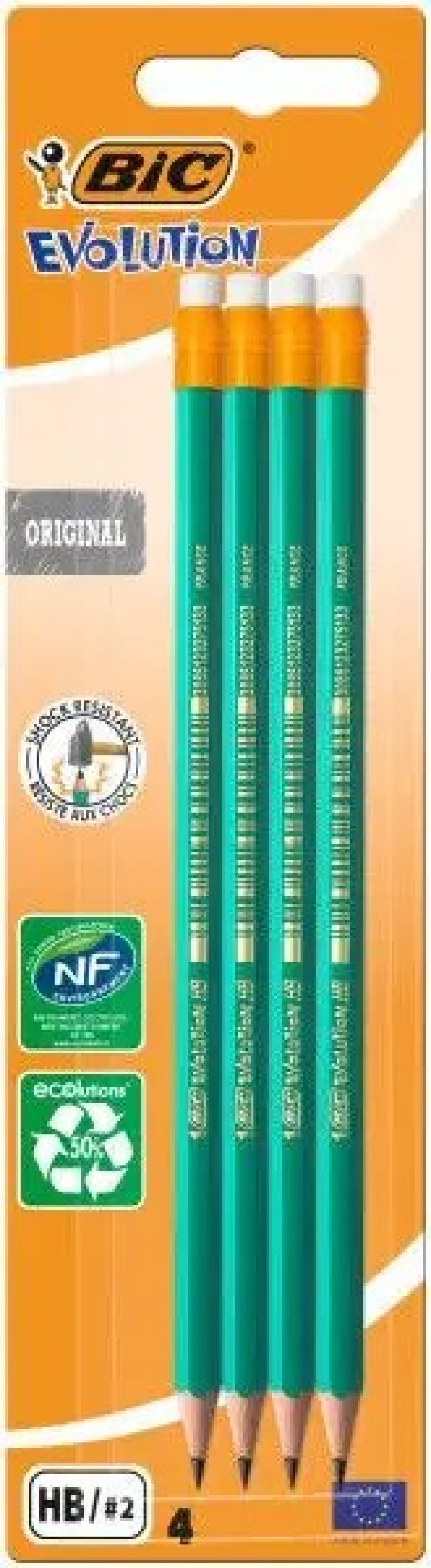 Zīmuļi parastie BIC 12gab (cena par 4 zīmuļiem) Francija 