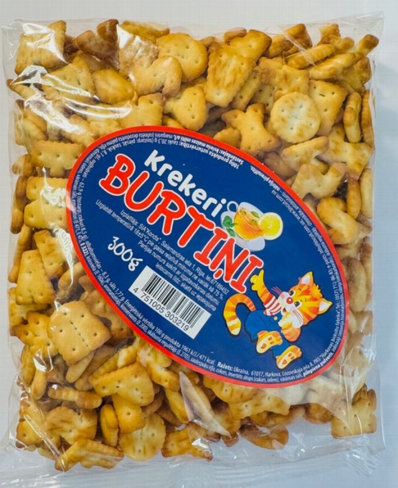 Cepumi UK Krekeri burtiņi 300g 1/18 (27.07.26) Ukraina