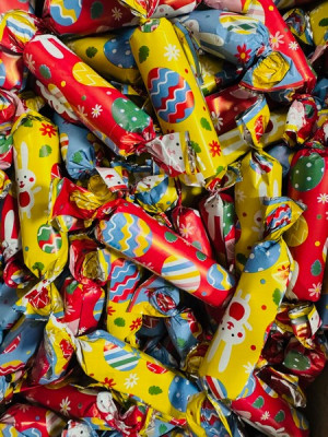 Šokolādes konfektes Happy Bunny 2.5kg (daudzumu norādīt kg) (09.02.27) Ukraina
