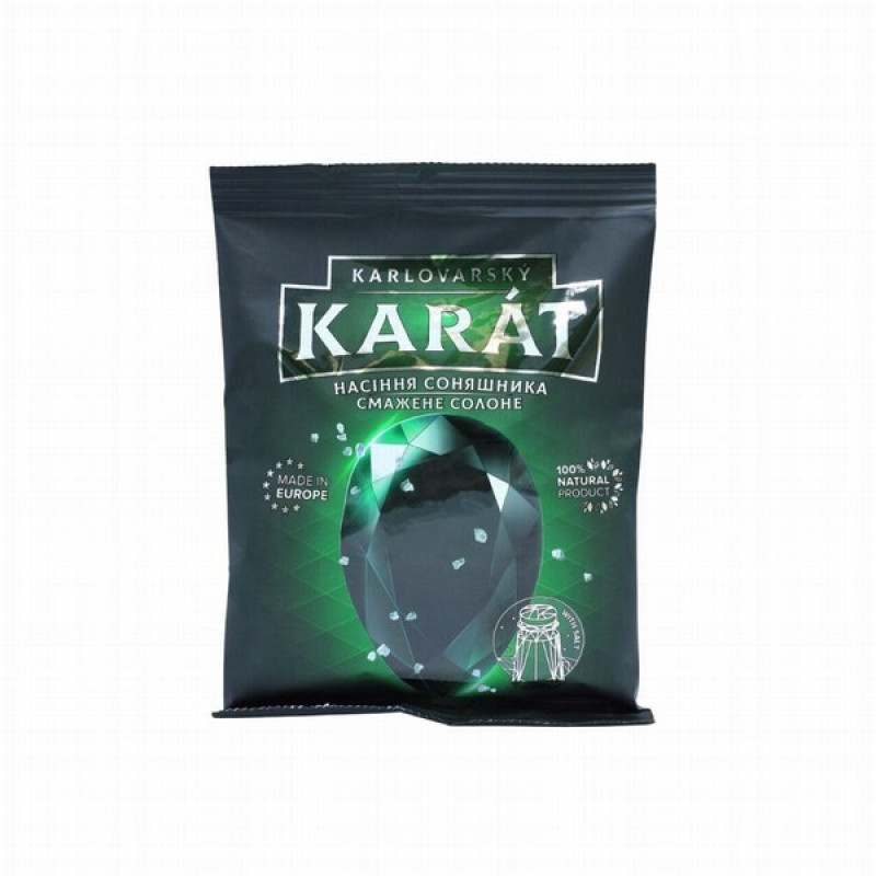 Saulespuķu sēklas KARAT grauzdētas SĀLĪTAS 120g 1/36  (30.10.2026) Čehija