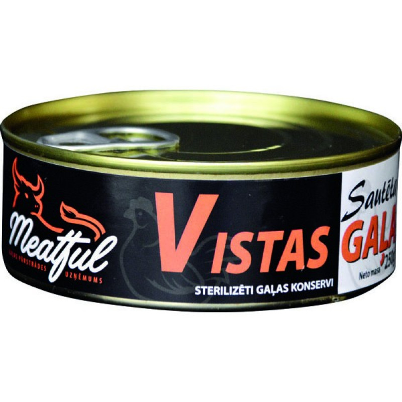 Vistas gaļa sautēta 250g  Meatful 1/12 (12.03.2027) Latvija