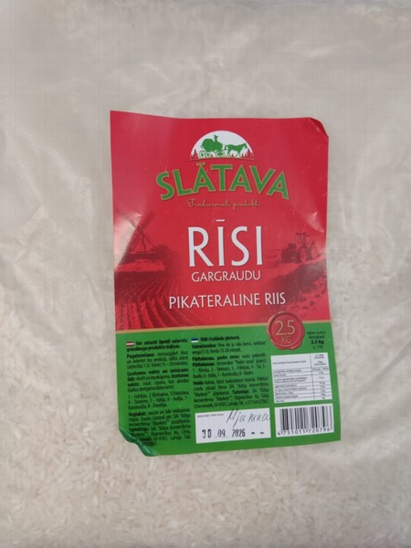 Rīsi gargraudu 2.5kg Slātava (30.09.2026) Mjanma