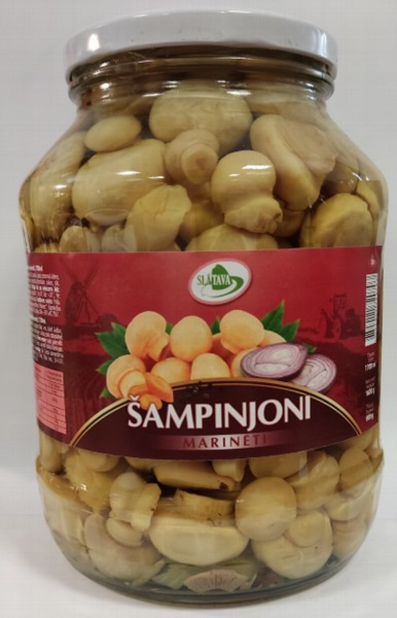 Šampinjoni marinēti 1700ml Slātava 1/6(08.04.27) Polija
