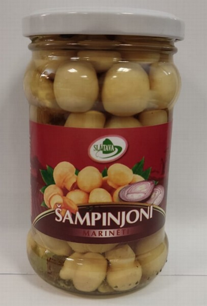 Šampinjoni marinēti 320ml Slātava 1/10(21.07.2027) Polija