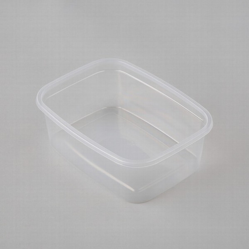 Salāttrauks plastmasas ar vāku 0.500ml (1gb)1/500 139*102*67mm