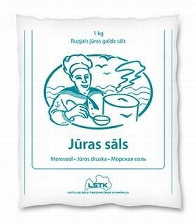 Sāls rupjā jūras 1kg Pavāriņš LV