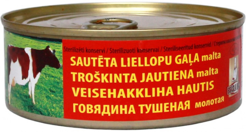 Liellopu gaļa sautēta Brasla 240g (15.04.2028)