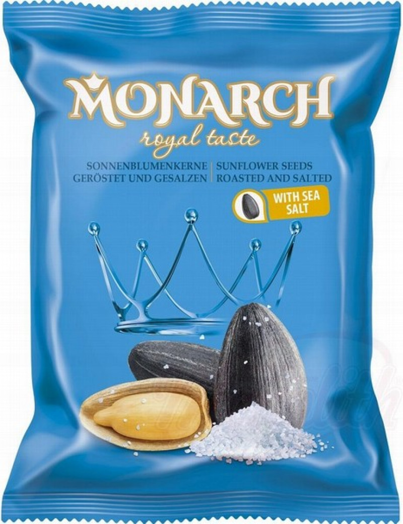 Saulespuķu sēklas Monarh salītās grauzdētas  100g 1/42 (15.04.26) Čehija