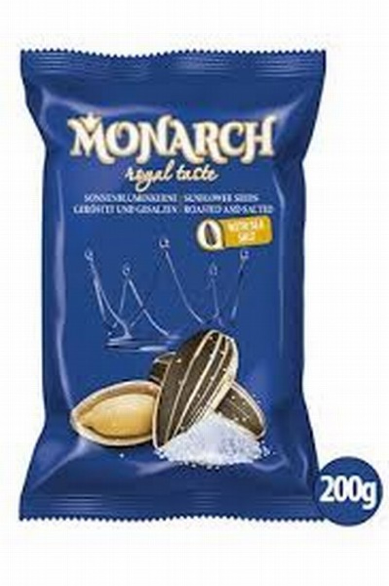 Saulespuķu sēklas Monarh XXL sālītas grauzdētas  200g 1/30 (15.02.26) Čehija