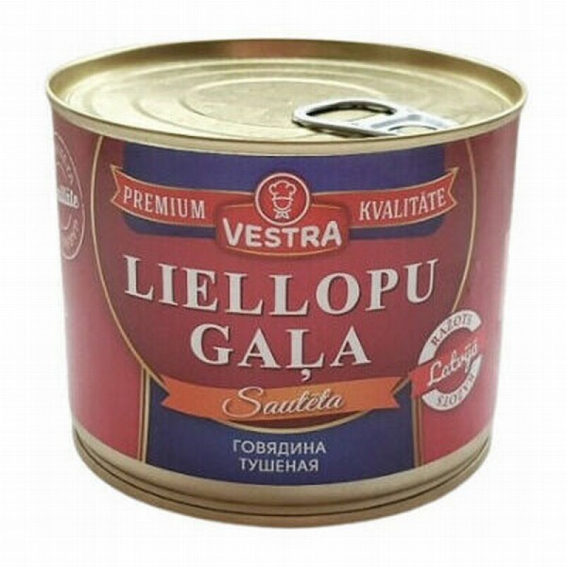 Sautēta liellopu gaļa 525g Brasla (04.04.2028)