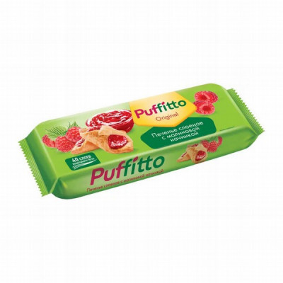 Cepumi Puffitto , kārtainā mīkla ar aveņu pildījumu 125g 1/16 (22.08.2025) Krievija