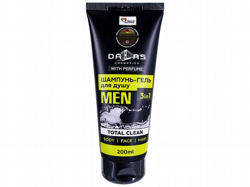 Šampūns, dušas želeja 3 in 1 Dalas 200ml vīriešu(02.06.26)Ukraina
