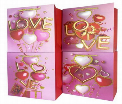 Dāvanu maiss 14x15x6cm Love asorti