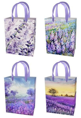 Dāvanu maiss 44x30x12cm Lavanda/asort