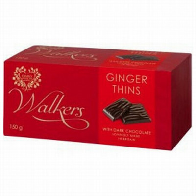 Šokolāde Walkers Dark Ginger 135g (30.09.2025) UK