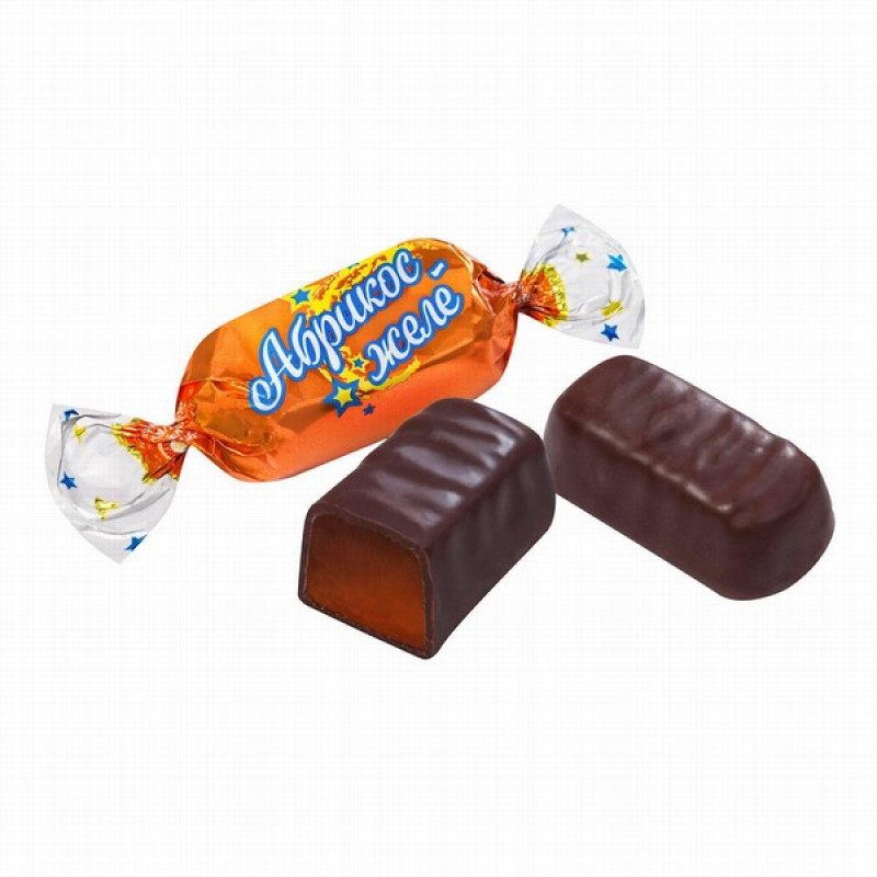 Šokolādes konfektes Apricot Jelly 1kg 1/8 (23.04.26)Ukraina
