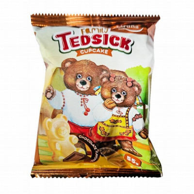 Biskvīts Tedsiku ģimene ar šokolādes garšu 55g (05.05.26)