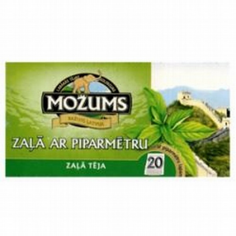 Tēja Možums zaļā ar piparmētru 20x1.5g 1/12(31.03.28)