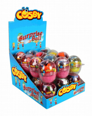 Rotaļlieta ola Cosby surprise ball ar saldumiem 1/24 (24.03.27)