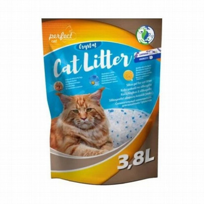 Smiltis kaķu tualetei Crystal Cat brz aromāta 3.8L silikata  (20.08.27)