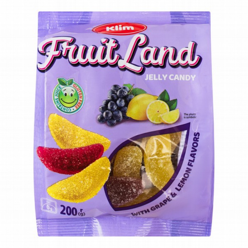 Marmelāde Fruit Land ar vīnogu un citronu garšu 200g (27.06.26) Ukraina