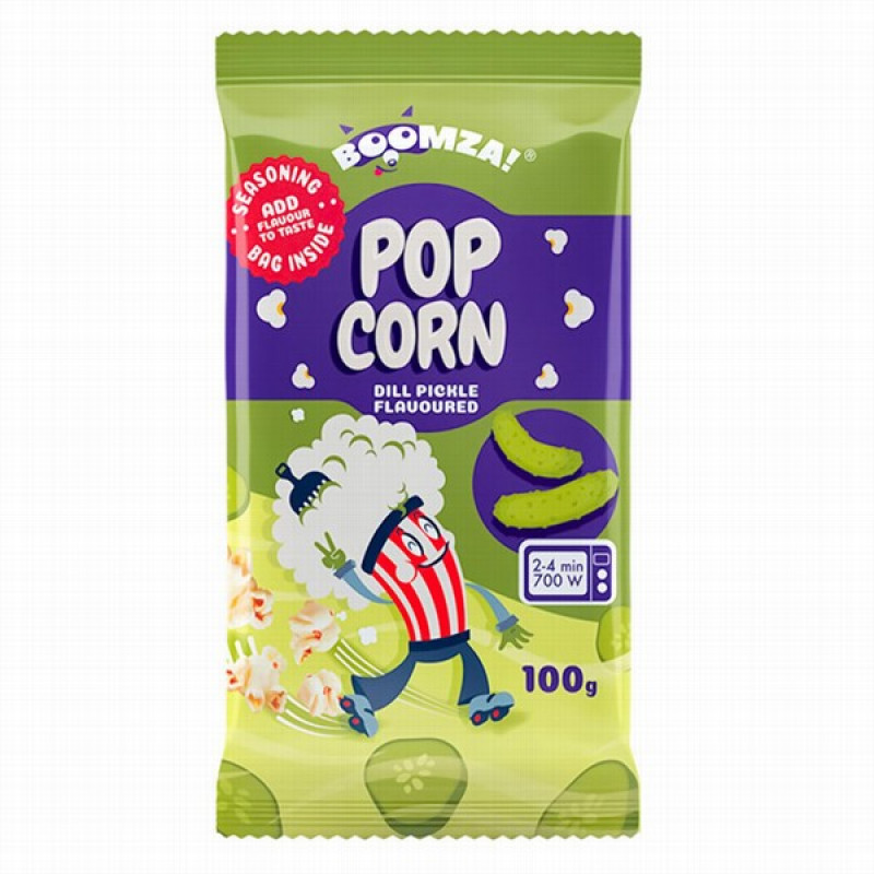Popkorns BOOMZA! Ar marinēta gurķa garšu 100g (22.04.2027) Ukraina