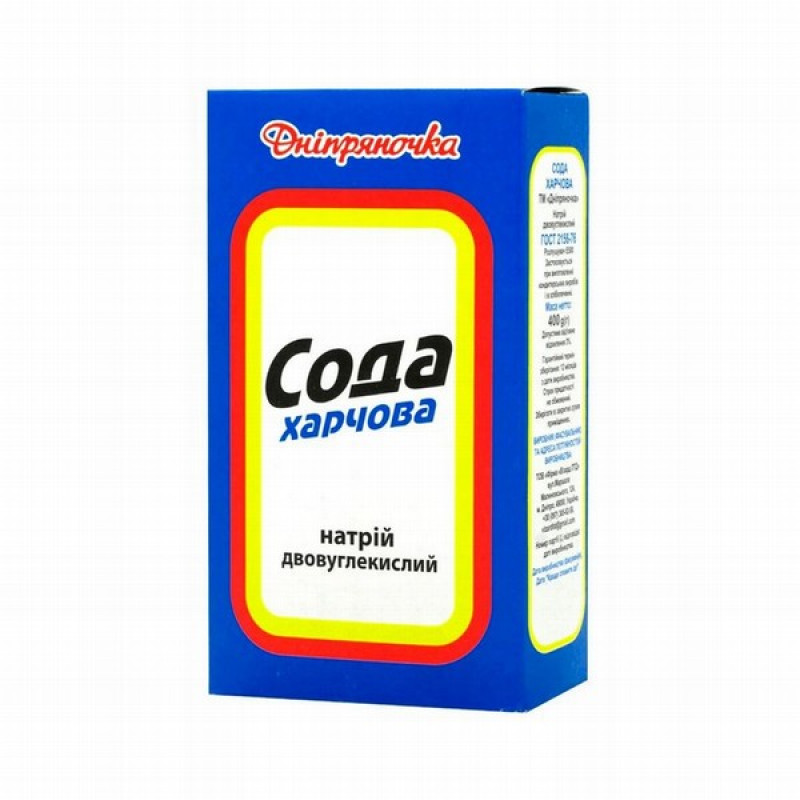Soda dzeramā 400g Dniprjanochka 1*18 (21.04.2026) Ukraina
