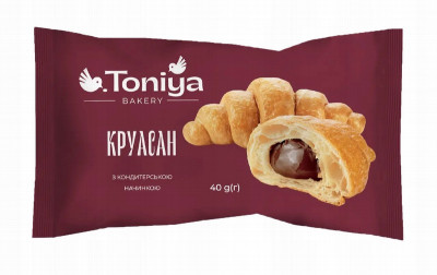 Kruasāns Toniya ar šokolādes pildījumu 40g  (03.11.2025) Ukraina
