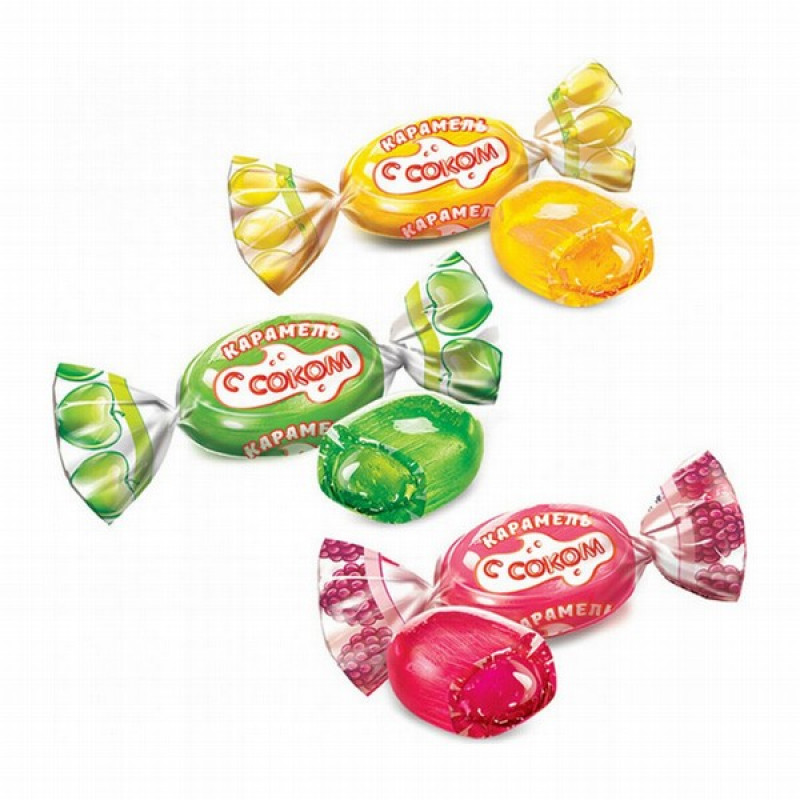 Karameles ar augļu garšu pildījumu 0.5kg (04.05.2026)