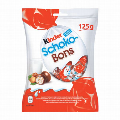 Šokolādes konfektes Kinder Schoko-Bons 125g BEL(09.09.2025)