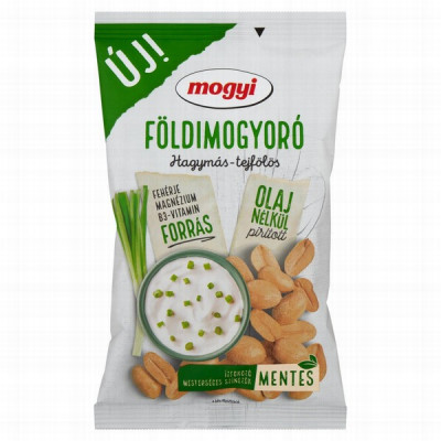 Zemesrieksti Mogyi ar skābā krējuma un sīpolu garšu 130g  () Ungārija