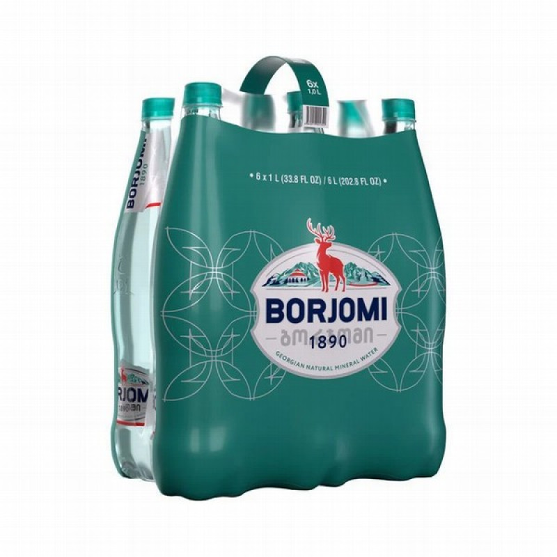 Minerālūdens Borjomi 1L 6pack  () Gruzija