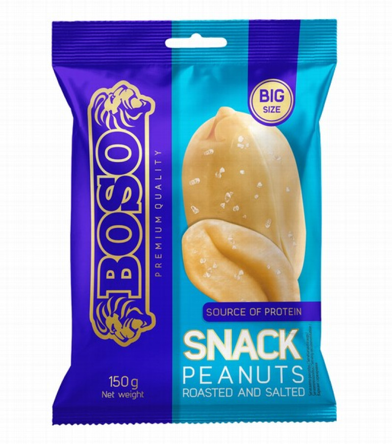 Zemesrieksti Boso grauzdēti sālīti 150g Lietuva(09.03.26)