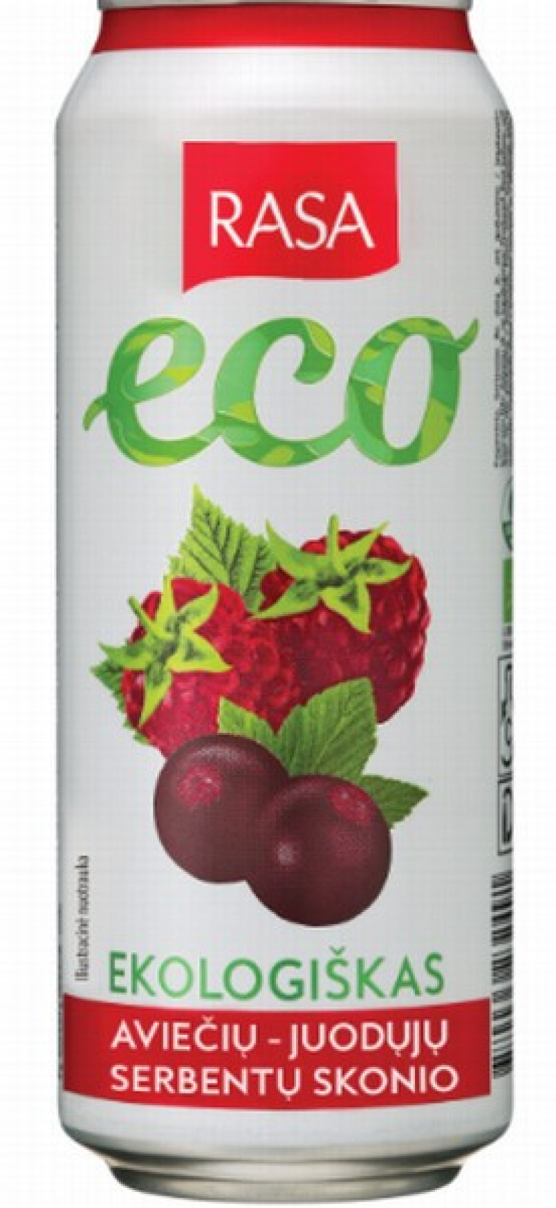 Limonāde RASA ECO ar aveņu un upeņu garšu gāzēts 0.5 CAN DEP.(21.05.26)Lietuva