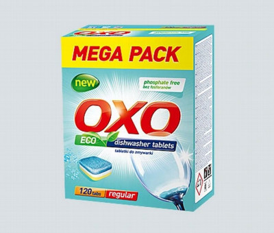 Trauku mazgāšanas kapsulas OXO piparmētru 120gb (07.11.27) Polija