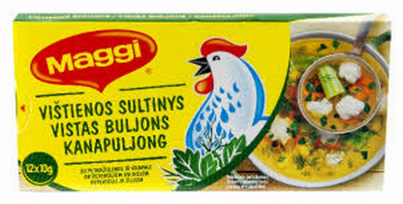 Buljons Maggi vistas ar dillēm un pētersīļiem 120g Slovākija (09.2026)