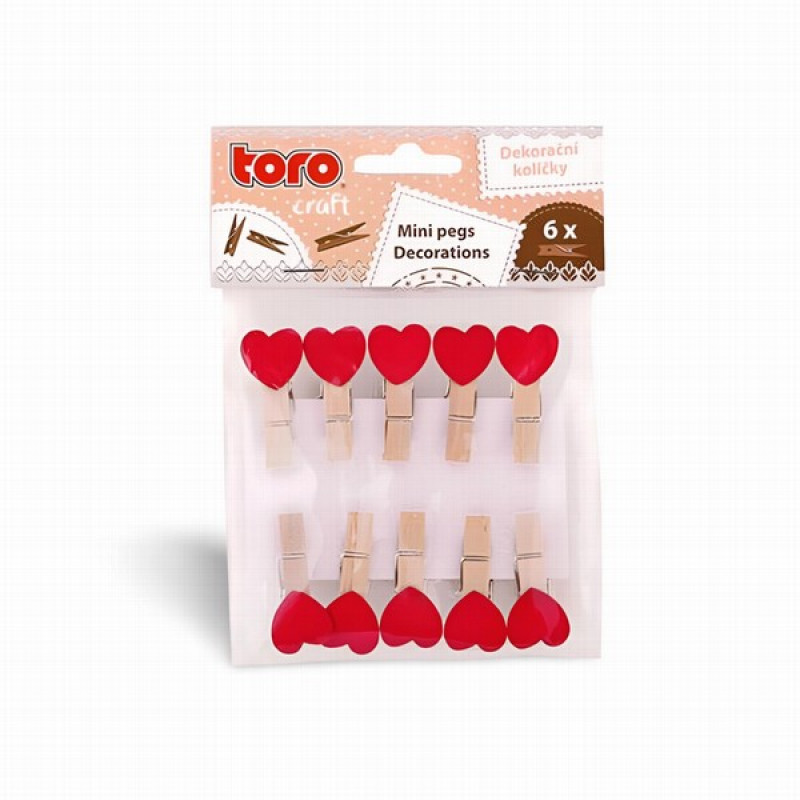 Knaģi koka 10gb sirdis/dekori